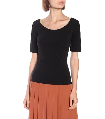 Shop The Row Alto Jersey Top In Black