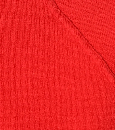 Shop Acne Studios Turtleneck Wool-blend Sweater In Red