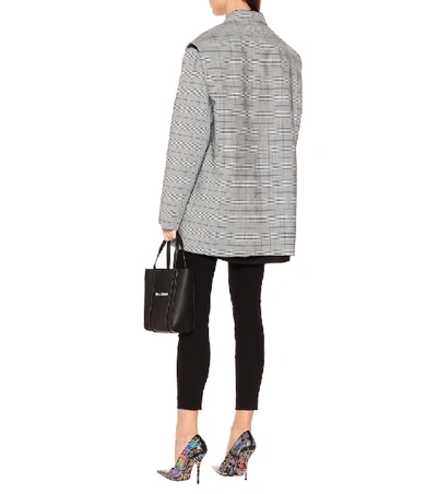 Shop Balenciaga Wool-blend Jacket And Shirt In Black