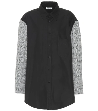 Shop Balenciaga Wool-blend Jacket And Shirt In Black