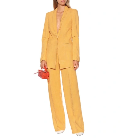 Shop Jacquemus La Veste Bergamo Blazer In Orange