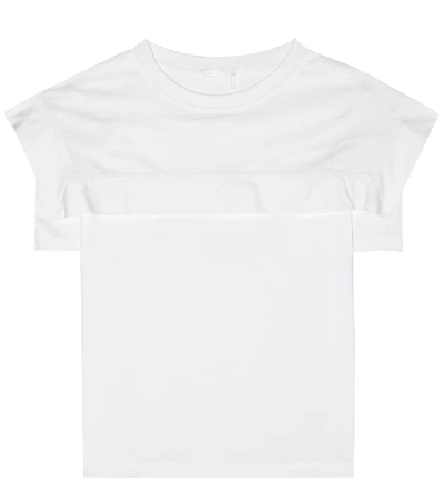 Shop Chloé Cotton T-shirt In White