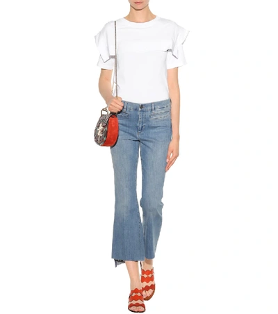 Shop Chloé Cotton T-shirt In White