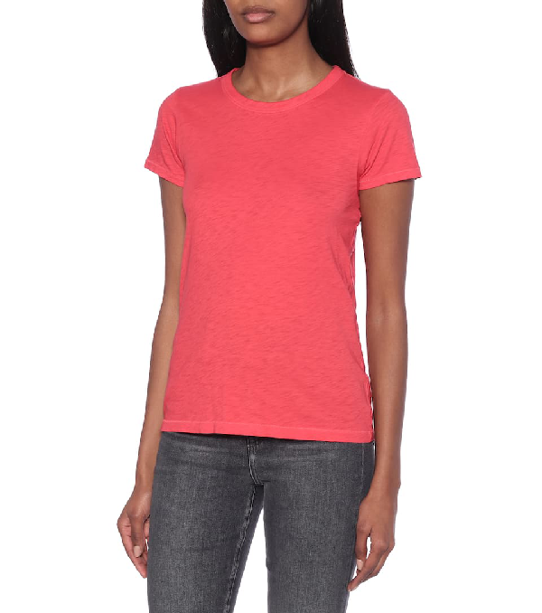 Rag & Bone The Tee Cotton T-shirt In Red | ModeSens