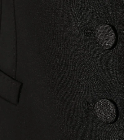 Shop Dolce & Gabbana Wool And Silk Vest In Black