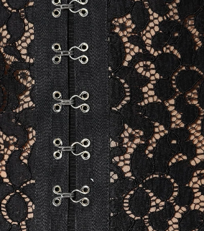 Shop Stella Mccartney Lace Midi Dress In Black