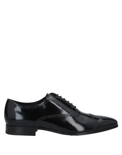 Shop Tod's Man Lace-up Shoes Black Size 7 Leather