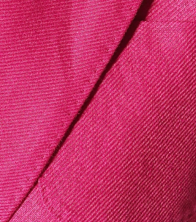 Shop Max Mara Egadi Linen Blazer In Pink