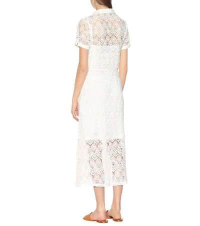 Shop Melissa Odabash April Crochet Midi Dress In White