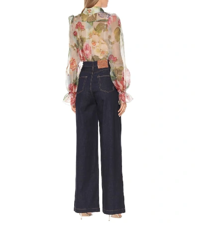 Shop Dolce & Gabbana High-rise Wide-leg Jeans In Blue