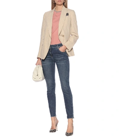 Shop Brunello Cucinelli Mid-rise Skinny Jeans In Blue