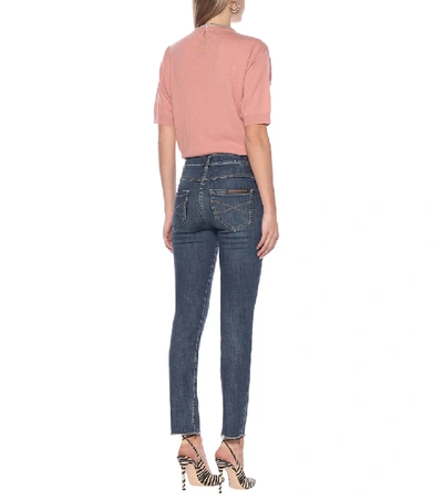 Shop Brunello Cucinelli Mid-rise Skinny Jeans In Blue