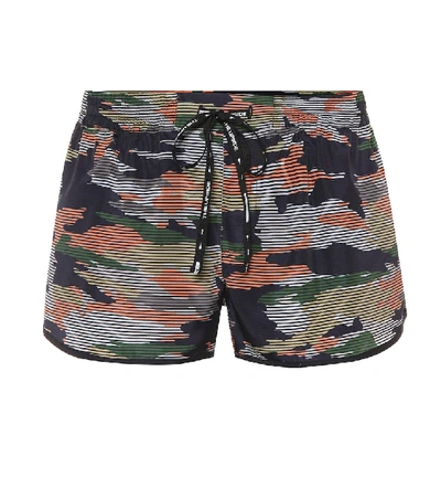 Shop The Upside Camouflage-printed Shorts In Green