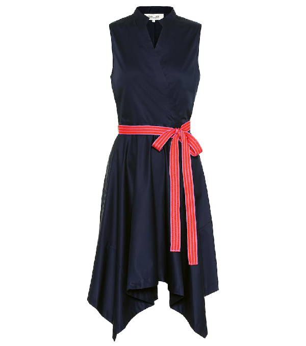 poplin dress with belt