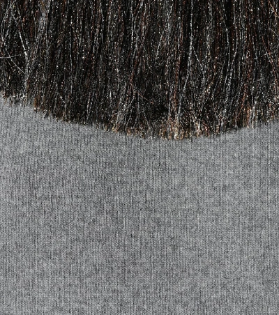 Shop Christopher Kane Wool And Cashmere Sweater In Grey