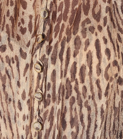 Shop Zimmermann Espionage Leopard-print Dress In Brown