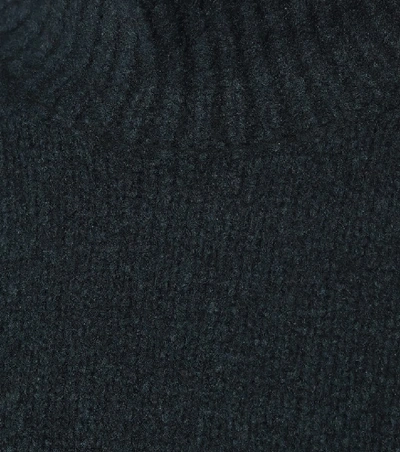 Shop Acne Studios Wool-blend Turtleneck Sweater In Green