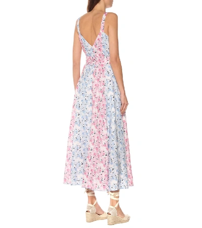 Shop Gül Hürgel Floral Linen Dress In Pink
