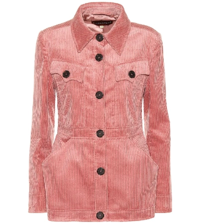 Shop Alexa Chung Corduroy Blazer In Pink