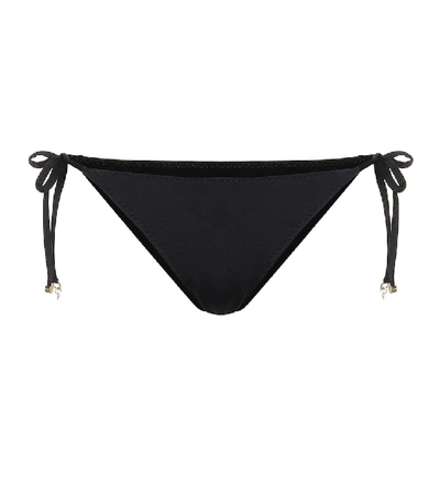 Shop Stella Mccartney Low-rise Bikini Bottoms In Black