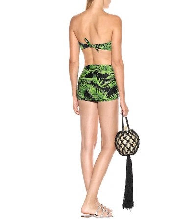 Shop Norma Kamali Johnny D Bikini Top In Green