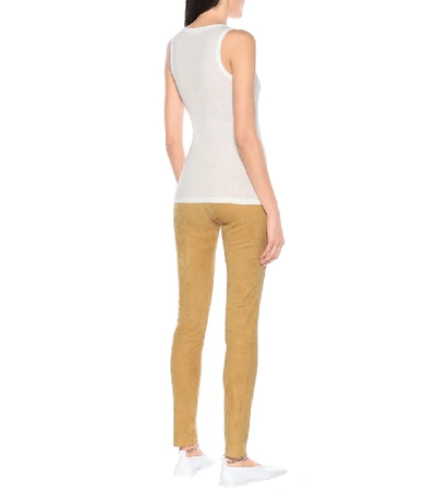 Shop Jil Sander Cotton Tank Top In White