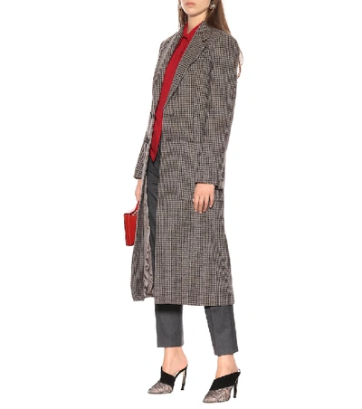 Shop Joseph Marko Houndstooth Coat In Brown