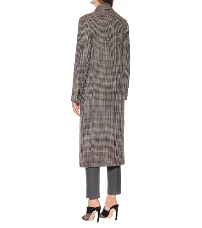 Shop Joseph Marko Houndstooth Coat In Brown