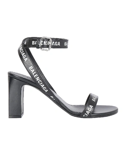 Shop Balenciaga Sandals In Black/white