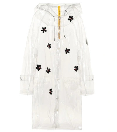 Shop Moncler Genius 4 Moncler Simone Rocha Embellished Raincoat In White