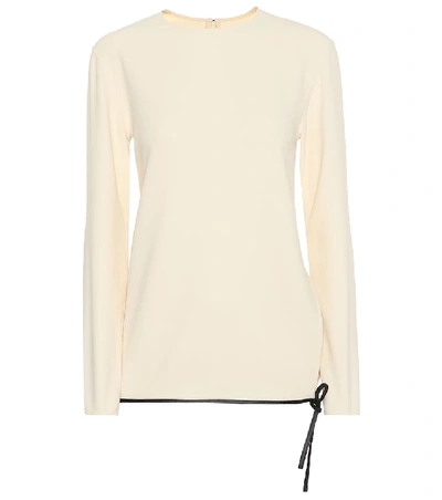 Shop Victoria Beckham Crêpe Top In White