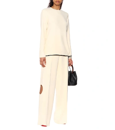 Shop Victoria Beckham Crêpe Top In White