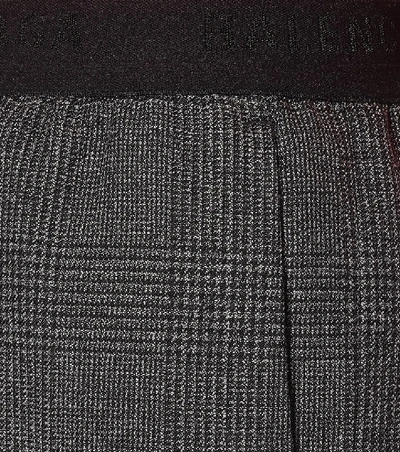 Shop Balenciaga High-rise Wide-leg Virgin Wool Pants In Grey