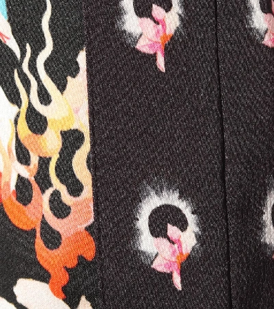 Shop Temperley London Dragonfly Printed Satin Kimono In Multicoloured