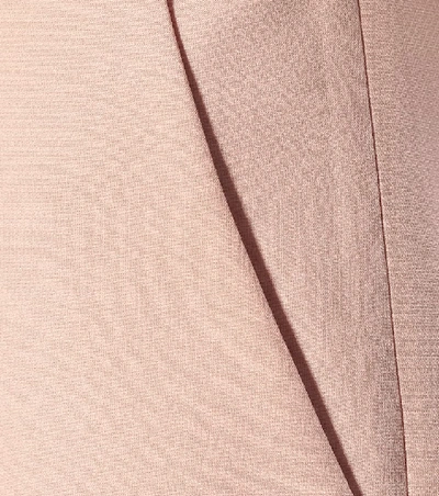 Shop Stella Mccartney High-rise Wool-blend Straight Pants In Pink
