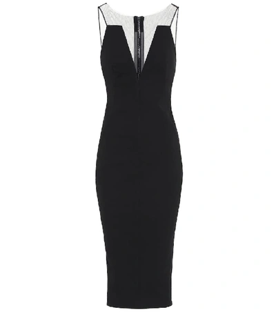 Shop Rick Owens Cotton-blend Midi Dress In Black