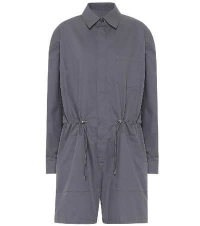 Shop Maison Margiela Cotton Jumpsuit In Grey