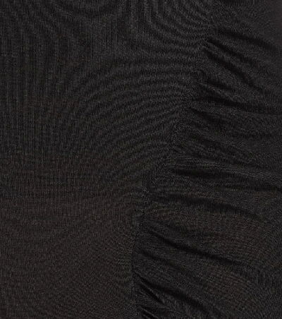Shop Rick Owens Lilies Jersey Skirt In Black