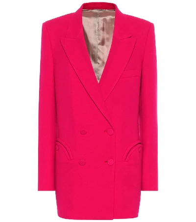 Shop Blazé Milano Everyday Wool Blazer In Pink