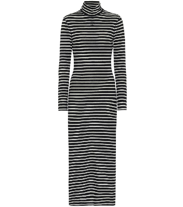 cotton jersey midi dress