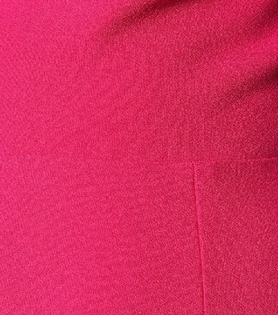 Shop Roland Mouret Brenin Stretch-crêpe Dress In Pink
