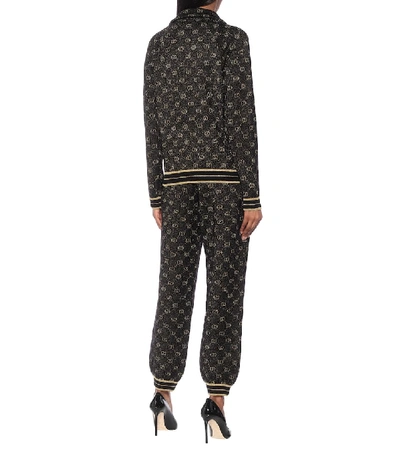 Shop Gucci Gg Wool-jacquard Track Jacket In Black