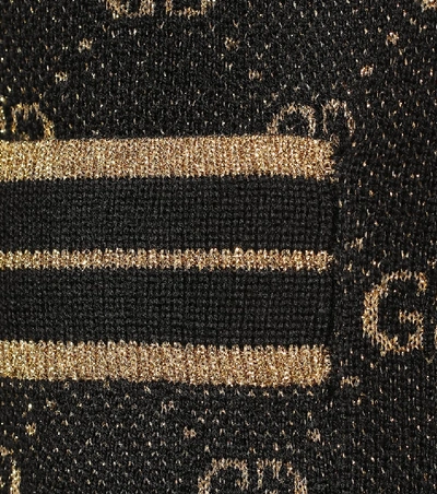 Shop Gucci Gg Wool-jacquard Track Jacket In Black