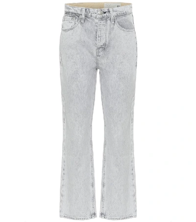 Shop Rag & Bone Maya High-rise Straight Jeans In Grey