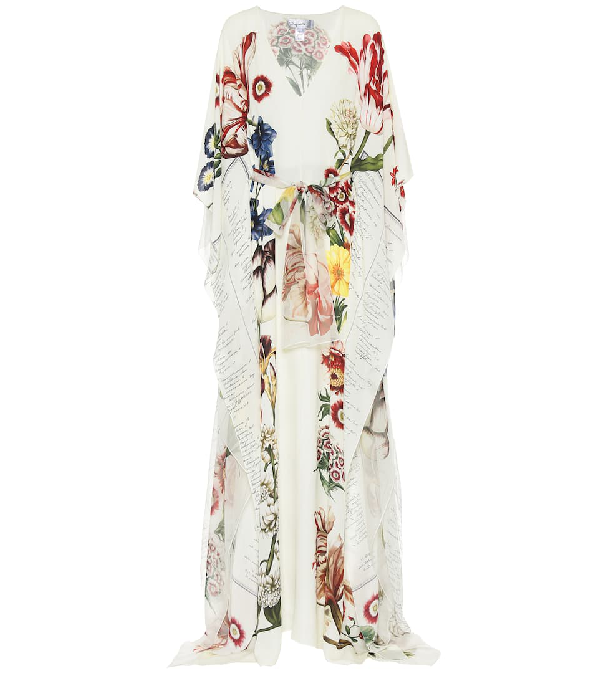 oscar de la renta silk dress