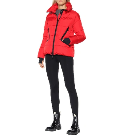 Shop Moncler Dixence Ski Jacket In Red