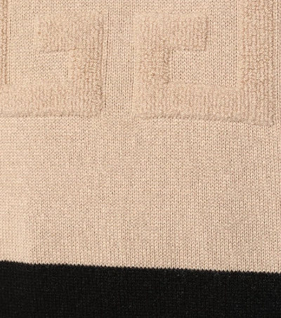 Shop Givenchy 4g Cashmere Sweater In Beige