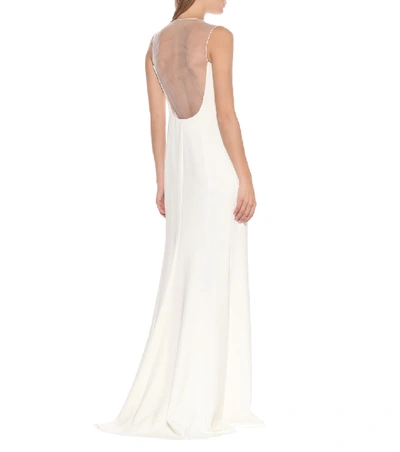 Shop Max Mara Fattore Cady Bridal Gown In White