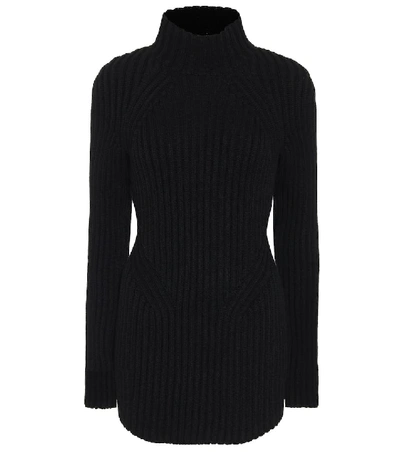 Shop Givenchy Wool And Cashmere Sweater Minidress In Black