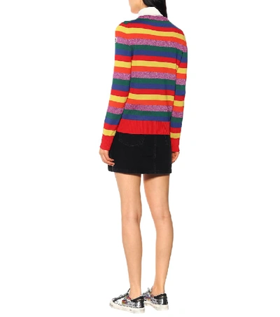 Shop Moncler Cotton Sweater In Multicoloured